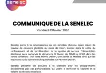 Coupure d’électricité programmée à Dakar : la Senelec annonce des travaux le 15 février 2026